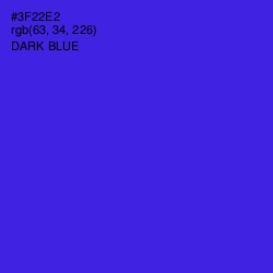 #3F22E2 - Dark Blue Color Image