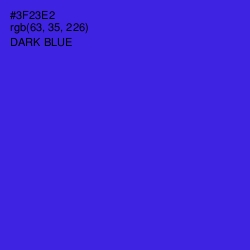 #3F23E2 - Dark Blue Color Image