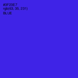 #3F23E7 - Blue Color Image