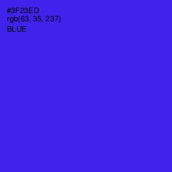 #3F23ED - Blue Color Image