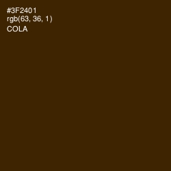 #3F2401 - Cola Color Image