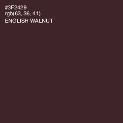 #3F2429 - English Walnut Color Image