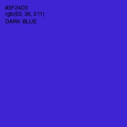 #3F24D3 - Dark Blue Color Image