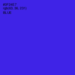 #3F24E7 - Blue Color Image