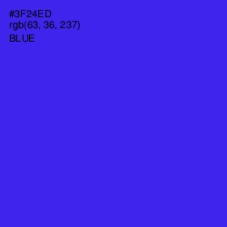 #3F24ED - Blue Color Image