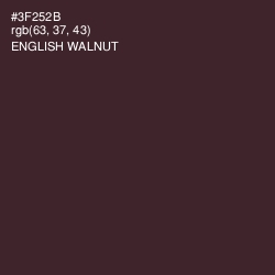 #3F252B - English Walnut Color Image