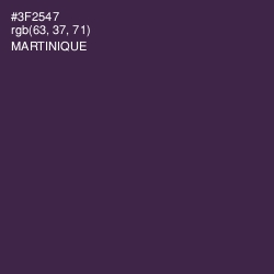 #3F2547 - Martinique Color Image