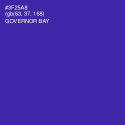 #3F25A8 - Governor Bay Color Image