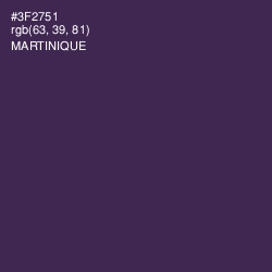 #3F2751 - Martinique Color Image