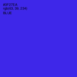 #3F27EA - Blue Color Image