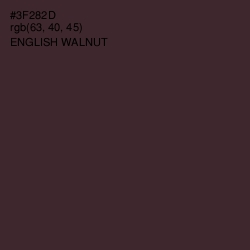 #3F282D - English Walnut Color Image