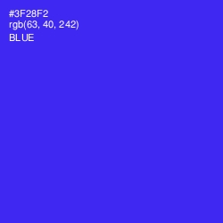 #3F28F2 - Blue Color Image