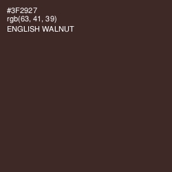#3F2927 - English Walnut Color Image