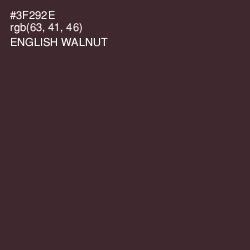 #3F292E - English Walnut Color Image