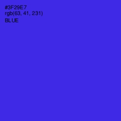 #3F29E7 - Blue Color Image