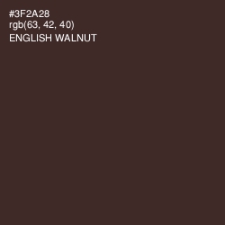 #3F2A28 - English Walnut Color Image