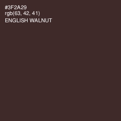 #3F2A29 - English Walnut Color Image