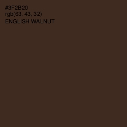 #3F2B20 - English Walnut Color Image