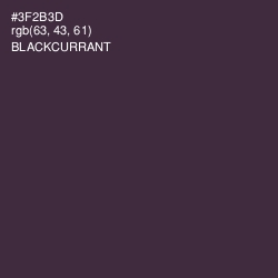 #3F2B3D - Blackcurrant Color Image