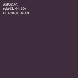 #3F2C3C - Blackcurrant Color Image
