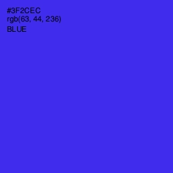 #3F2CEC - Blue Color Image