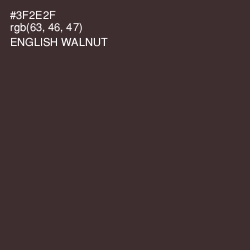 #3F2E2F - English Walnut Color Image