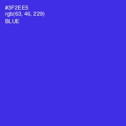 #3F2EE5 - Blue Color Image