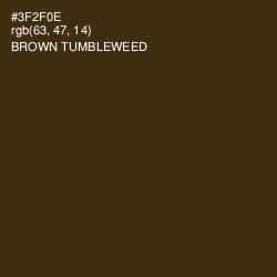 #3F2F0E - Brown Tumbleweed Color Image