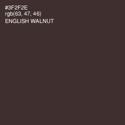 #3F2F2E - English Walnut Color Image