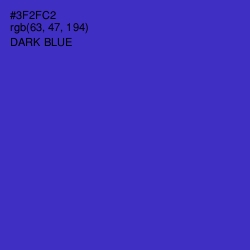 #3F2FC2 - Dark Blue Color Image