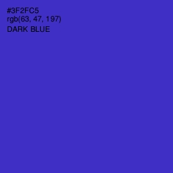 #3F2FC5 - Dark Blue Color Image