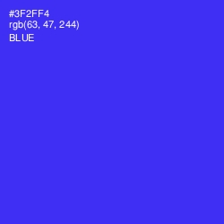 #3F2FF4 - Blue Color Image