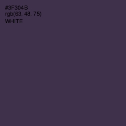 #3F304B - Ship Gray Color Image