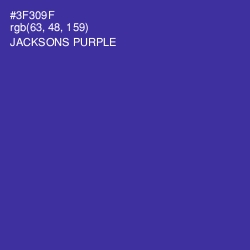 #3F309F - Jacksons Purple Color Image