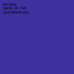 #3F30A0 - Governor Bay Color Image