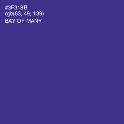 #3F318B - Bay of Many Color Image