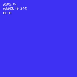 #3F31F4 - Blue Color Image