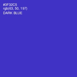 #3F32C5 - Dark Blue Color Image