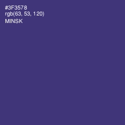 #3F3578 - Minsk Color Image