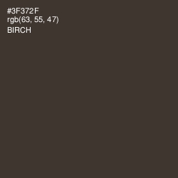 #3F372F - Birch Color Image