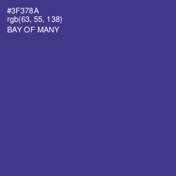 #3F378A - Bay of Many Color Image