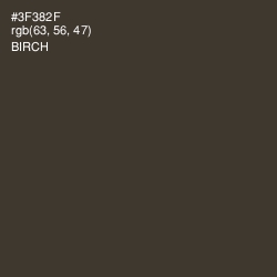 #3F382F - Birch Color Image