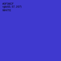 #3F39CF - Dark Blue Color Image