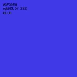 #3F39E8 - Blue Color Image