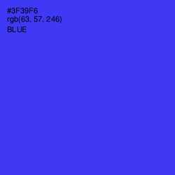 #3F39F6 - Blue Color Image