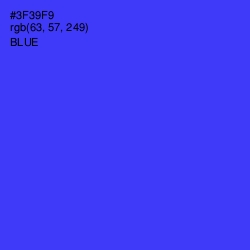 #3F39F9 - Blue Color Image