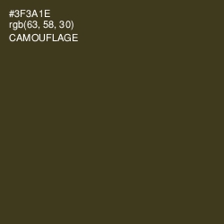 #3F3A1E - Camouflage Color Image