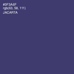 #3F3A6F - Jacarta Color Image