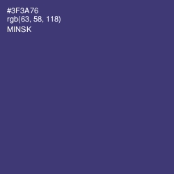 #3F3A76 - Minsk Color Image
