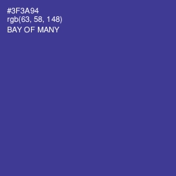 #3F3A94 - Bay of Many Color Image